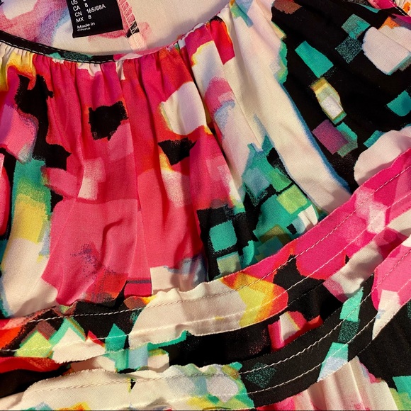 H &M floral one shoulder dress - Picture 6 of 8